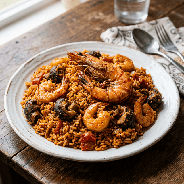 Seafood Jollof Rice